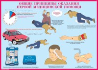 Комплект плакатов №5 «Первая медицинская помощь при чрезвычайных ситуациях», 10л., А3