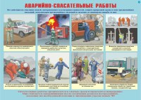 Комплект плакатов №9 «Аварийно-спасательные и другие неотложные работы», 10л., А3