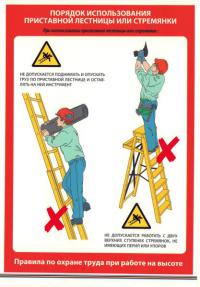 Требования по охране труда к применению лестниц, площадок, трапов