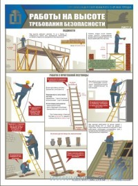 Работы на высоте. Требования безопасности. 3л., А2. По новой нормативной базе  ламинир