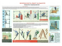 Безопасность работ на высоте. Средства подмащивания. 1л., ф.А2, По новой нормативной базе  ламинир