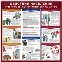 Действия населения при угрозе террористических актов 600х600 ламинир