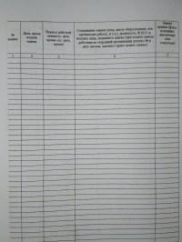 Журнал заявок на вывод оборудования в ремонт