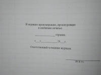 Бортовой журнал автотранспортного средства (Под заказ)